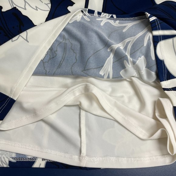 RALPH LAUREN Surplice V-Neck Cap Sleeve Pleated Waist Floral Print Dress - Picture 7 of 7